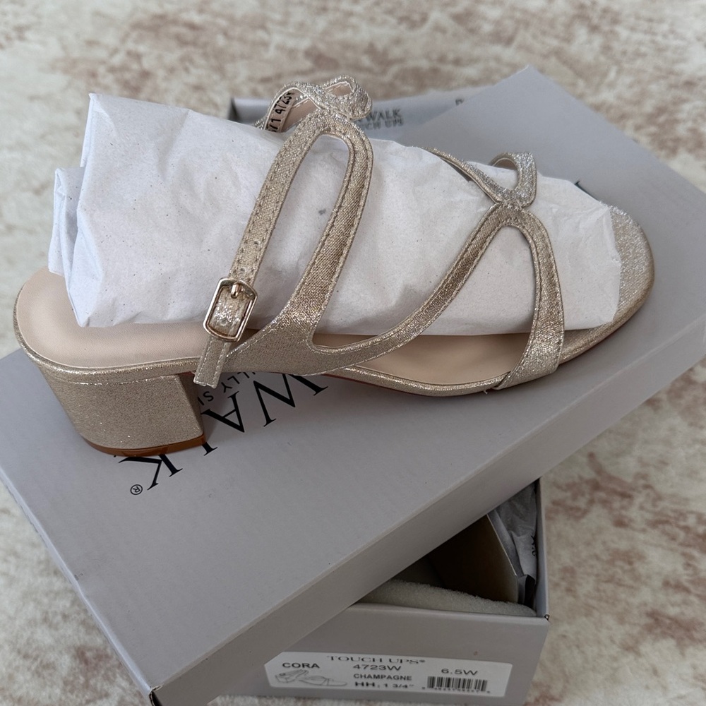 Benjamin Walk Glittering Gold Sandals